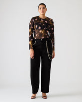 LILIANNA TOP BLACK MULTI