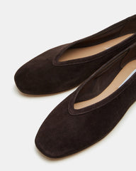 LENI FLAT AND HEIDEE BAG BROWN SUEDE BUNDLE