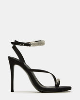 TIA RHINESTONES BLACK SATIN