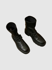 BOOTS IN BLACK WITH FRONT CHAIN - SM REBOOTED