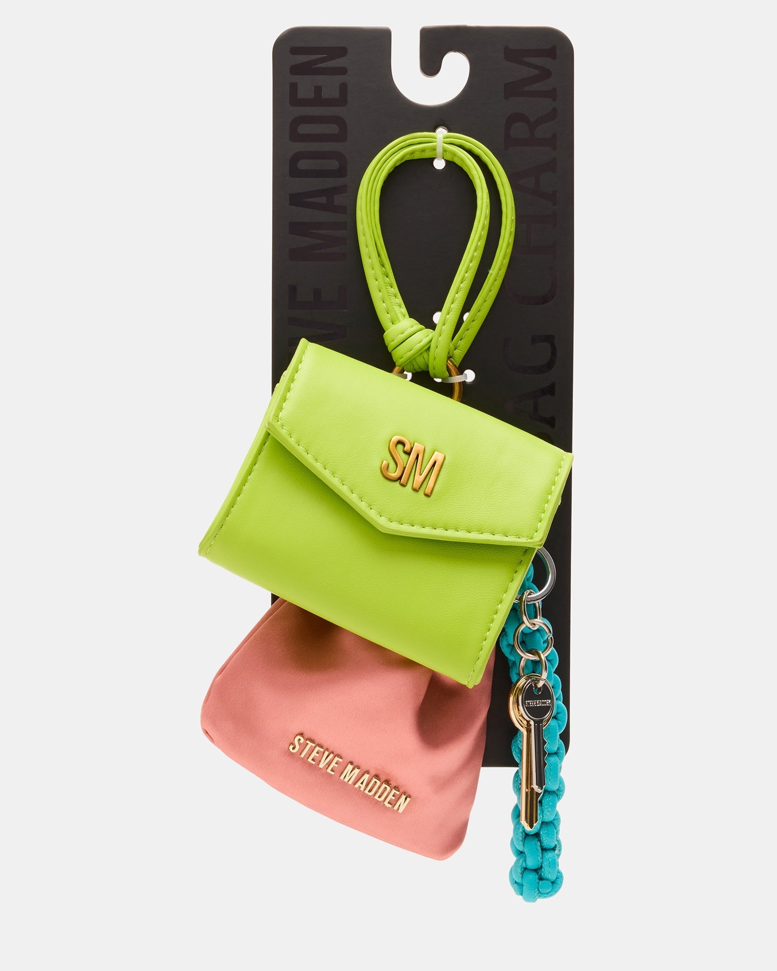 TRAVEL BAG CHARM GREEN MULTI