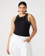 NICO GROMMET BODYSUIT BLACK