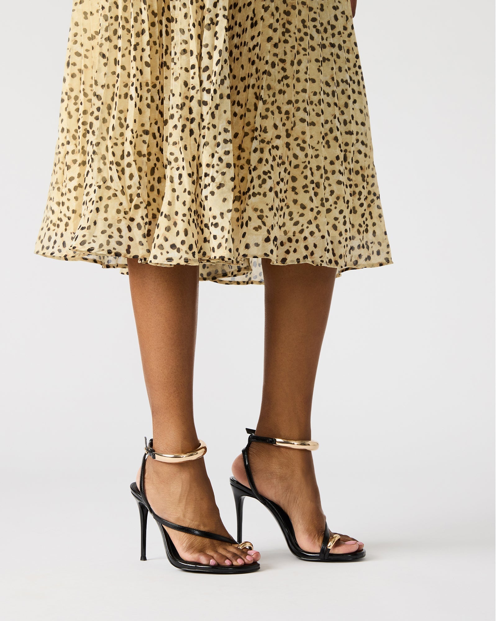 TIA RHINESTONES BLACK SATIN
